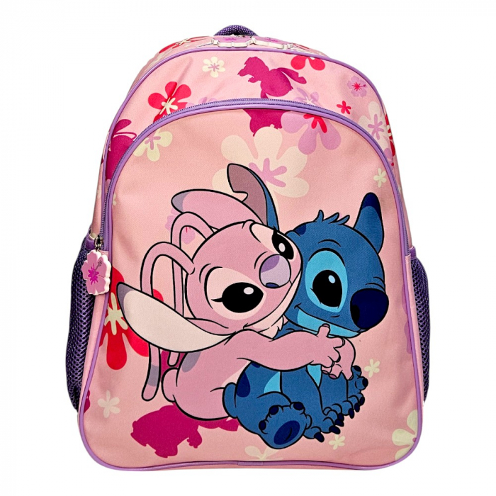 Ghiozdan copii, 40x30x11 cm, cu doua compartimente, multicolor, bretele intarite si ajustabile, Stitch [1]