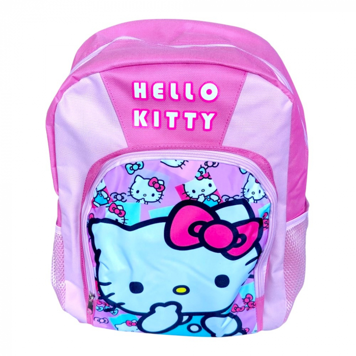 Ghiozdan copii, 40x30x15 cm, cu doua compartimente, multicolor, bretele intarite si ajustabile, Hello Kitty [2]