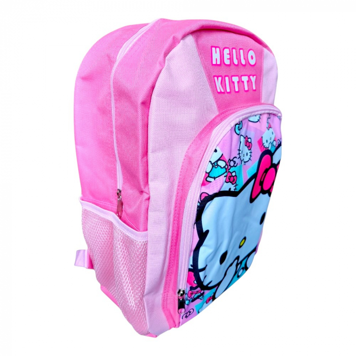 Ghiozdan copii, 40x30x15 cm, cu doua compartimente, multicolor, bretele intarite si ajustabile, Hello Kitty [3]