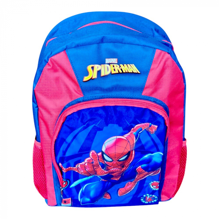Ghiozdan copii, 40x30x15 cm, cu doua compartimente, multicolor, bretele intarite si ajustabile, Spiderman [2]