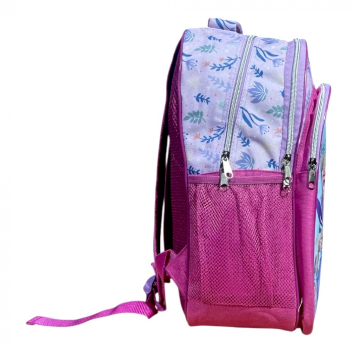 Ghiozdan copii, 42x30x17 cm, cu trei compartimente si doua buzunare laterale, multicolor, bretele ergonomice, intarite si ajustabile, benzi reflectorizante, Frozen [4]