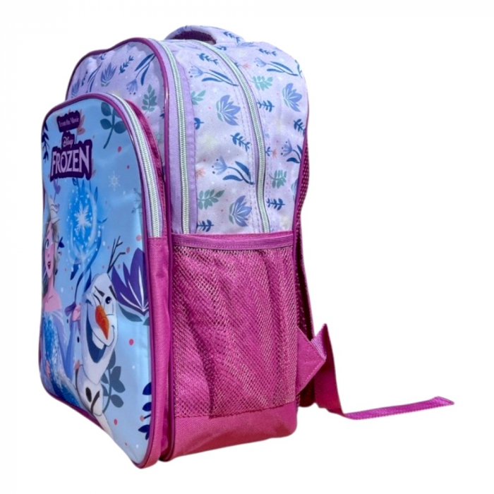 Ghiozdan copii, 42x30x17 cm, cu trei compartimente si doua buzunare laterale, multicolor, bretele ergonomice, intarite si ajustabile, benzi reflectorizante, Frozen [3]