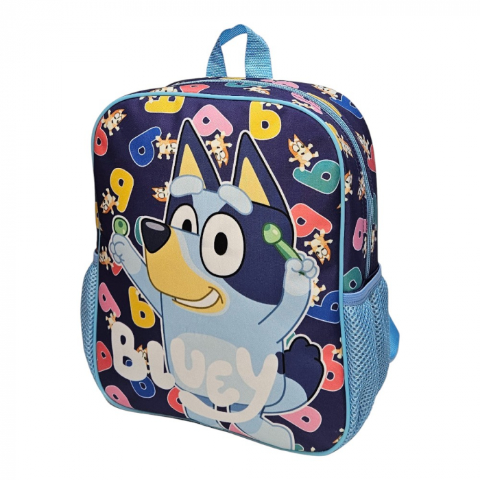 Ghiozdan gradinita, 29x24x10 cm, bretele ajustabile si intarite, multicolor, Happy, Bluey [3]