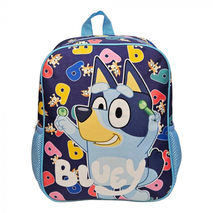 Ghiozdan gradinita, 29x24x10 cm, bretele ajustabile si intarite, multicolor, Happy, Bluey [2]
