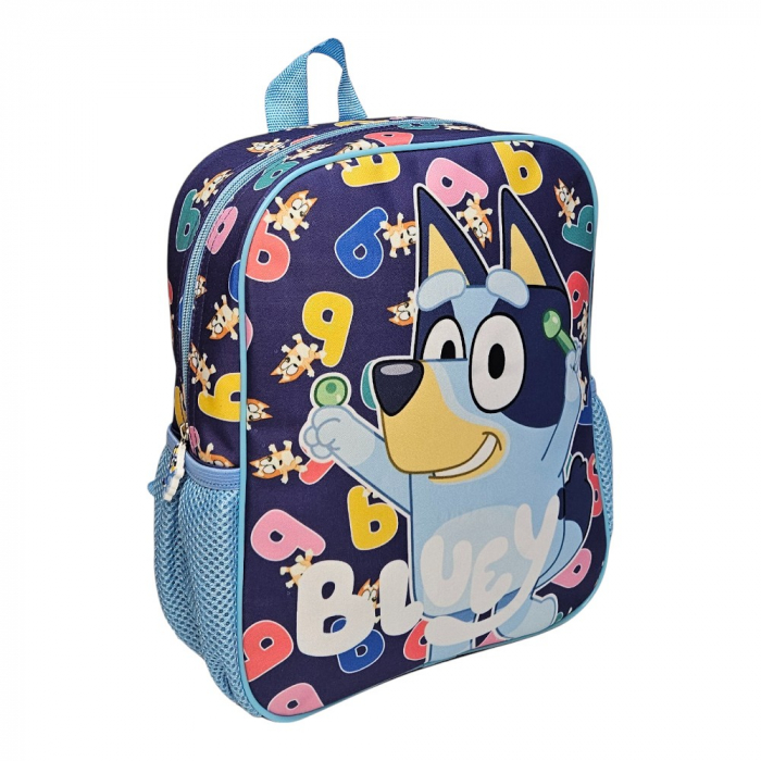 Ghiozdan gradinita, 29x24x10 cm, bretele ajustabile si intarite, multicolor, Happy, Bluey [1]