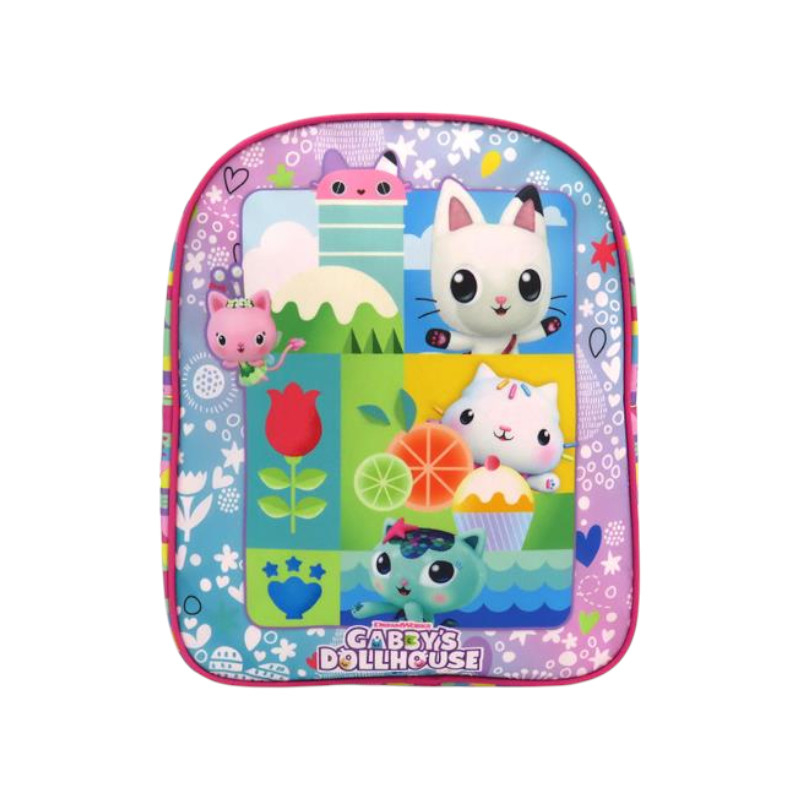 Ghiozdan gradinita, 30x24x10 cm, bretele ajustabile si intarite, multicolor, Gabby's Dollhouse [3]