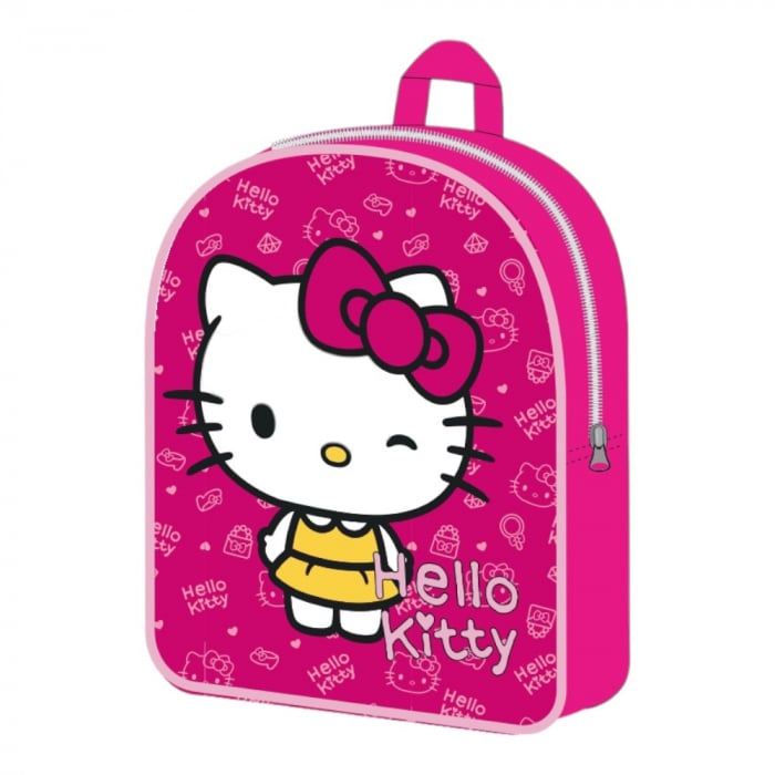 Ghiozdan gradinita, 30x26x10 cm, bretele ajustabile si intarite, multicolor, Hello Kitty [1]