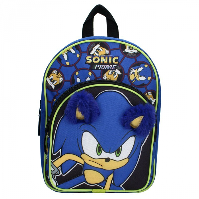 Ghiozdan gradinita 3D Sonic Likewise, 31x23x10 cm Albastru [2]