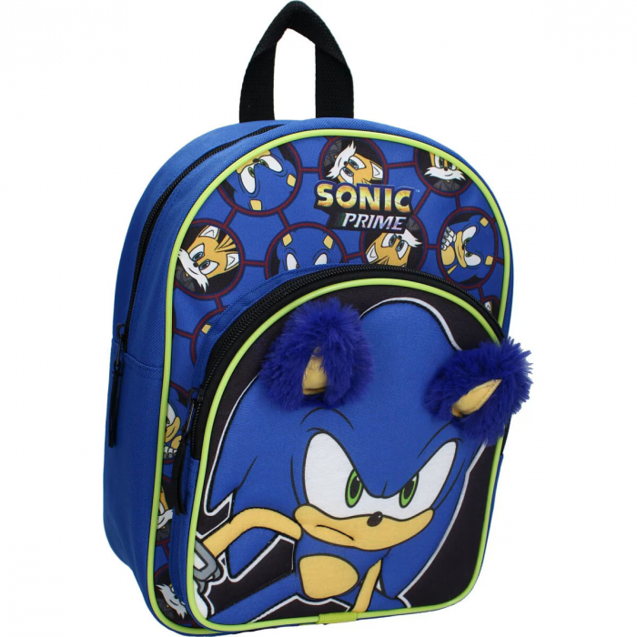 Ghiozdan gradinita 3D Sonic Likewise, 31x23x10 cm Albastru [1]