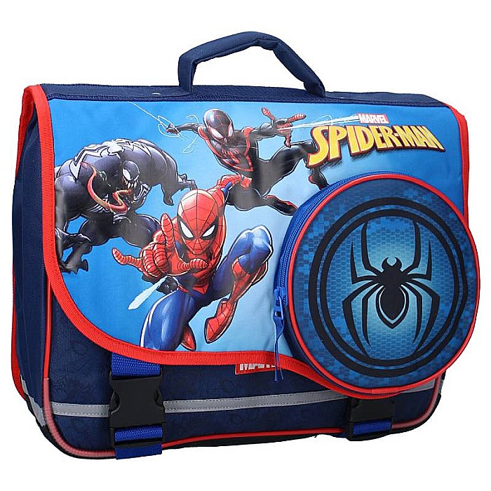 Ghiozdan multicolor, cu 3 compartimente, 34x37x17 cm, Own Your Destiny, Spiderman [2]
