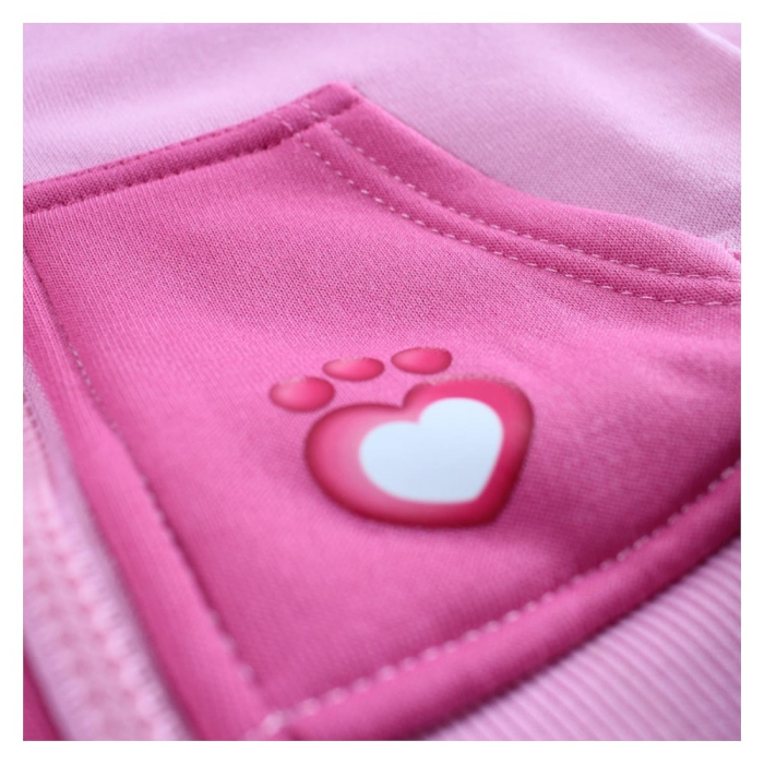 Hanorac copii, cu fermoar, glugă și buzunare frontale, roz, Happy, Gabby's Dollhouse [3]