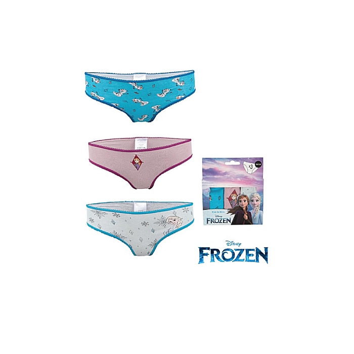 Set 3 chiloți pentru fetițe, 100% bumbac, multicolor, Frozen, Disney [2]