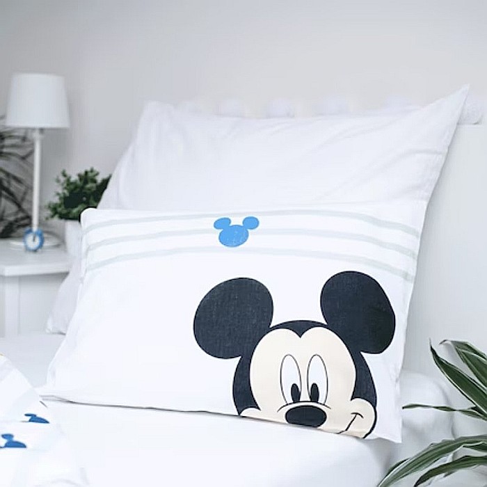 Set lenjerie pat copii, 100% bumbac, multicolor, 2 piese, 100×135 cm, 40×60, Fun, Mickey Mouse [3]