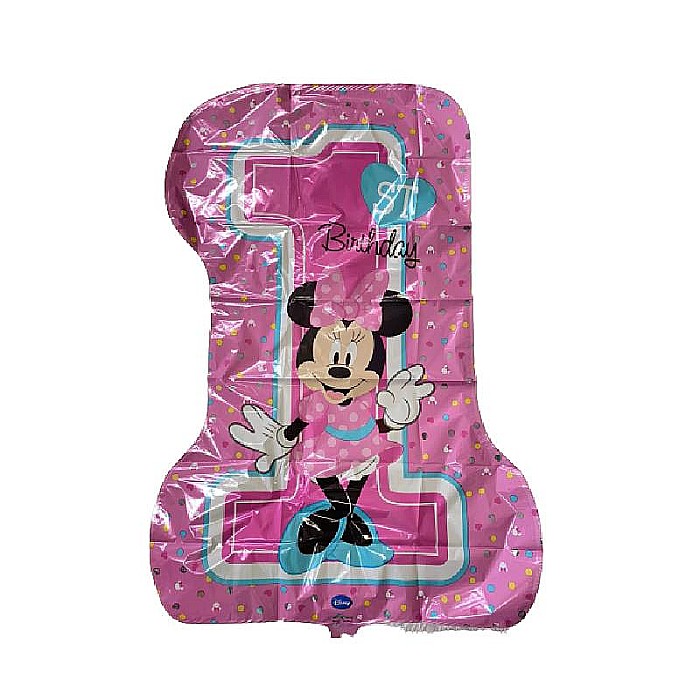 Balon folie Super Shape Prima aniversare "Minnie Mouse 1st Birthday" [4]