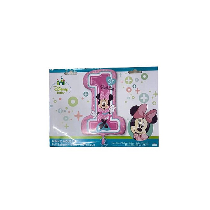 Balon folie Super Shape Prima aniversare "Minnie Mouse 1st Birthday" [5]