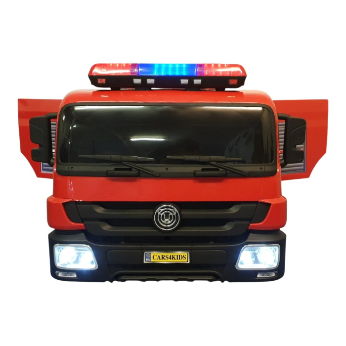 Mașină electrică de pompieri, pentru o persoană, Roșu, 12V, cu telecomandă, Sunete/Muzică, Greutate maximă suportată 30 kg, 115x65x60 cm [2]
