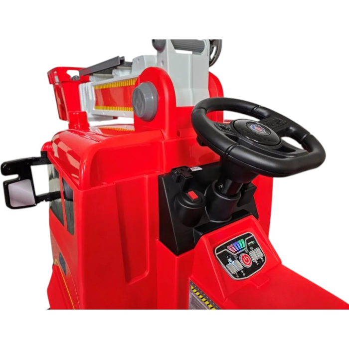 Mașină electrică licență camion Scania, pentru o persoană, Roșu, 12V, cu telecomandă, Bluetooth, USB, 117x62x55 cm [9]