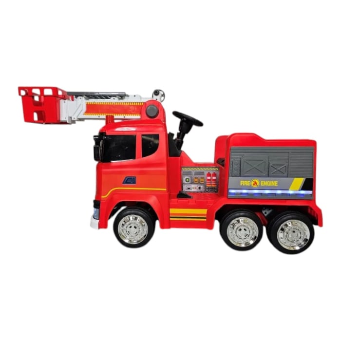 Mașină electrică licență camion Scania, pentru o persoană, Roșu, 12V, cu telecomandă, Bluetooth, USB, 117x62x55 cm [4]
