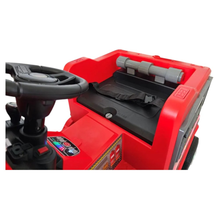 Mașină electrică licență camion Scania, pentru o persoană, Roșu, 12V, cu telecomandă, Bluetooth, USB, 117x62x55 cm [10]