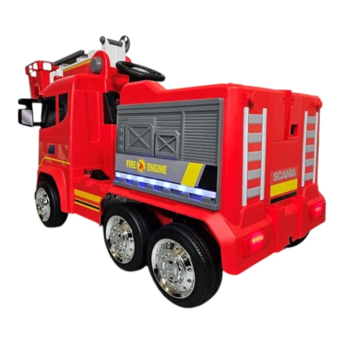 Mașină electrică licență camion Scania, pentru o persoană, Roșu, 12V, cu telecomandă, Bluetooth, USB, 117x62x55 cm [6]