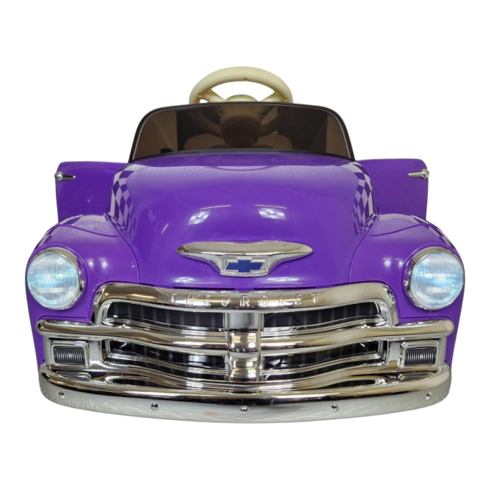 Mașină electrică licență Chevrolet 3100 pick-up, pentru o persoană, Mov, 12V, cu telecomandă, Bluetooth, Radio, USB, 103x55x51 cm [3]