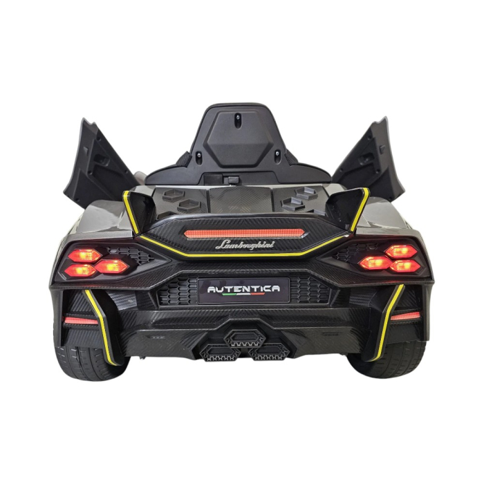 Mașină electrică licență Lamborghini Auténtica, pentru o persoană, Gri, 12V, cu telecomandă, Bluetooth, USB, 114x64x45 cm [6]