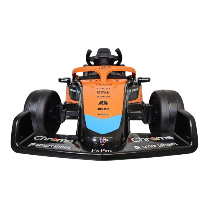 Mașină electrică licență McLaren Formula 1, pentru o persoană, Portocaliu, 12V, cu telecomandă, Bluetooth, USB, 115x67x50 cm [3]