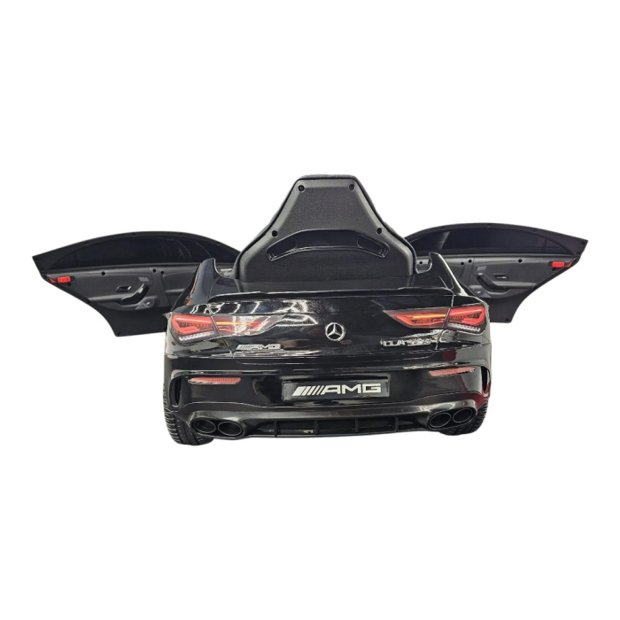 Mașină electrică licență Mercedes CLA 45, pentru o persoană, Negru, 12V, cu telecomandă, Bluetooth, MP3, USB, 110x61x45 cm [5]
