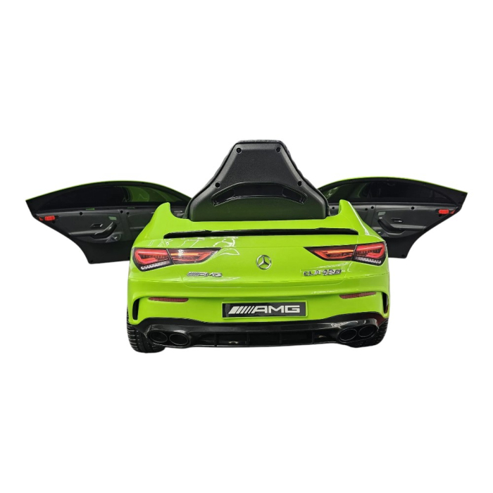 Mașină electrică licență Mercedes CLA 45, pentru o persoană, Verde, 12V, cu telecomandă, Bluetooth, MP3, USB, 110x61x45 cm [5]