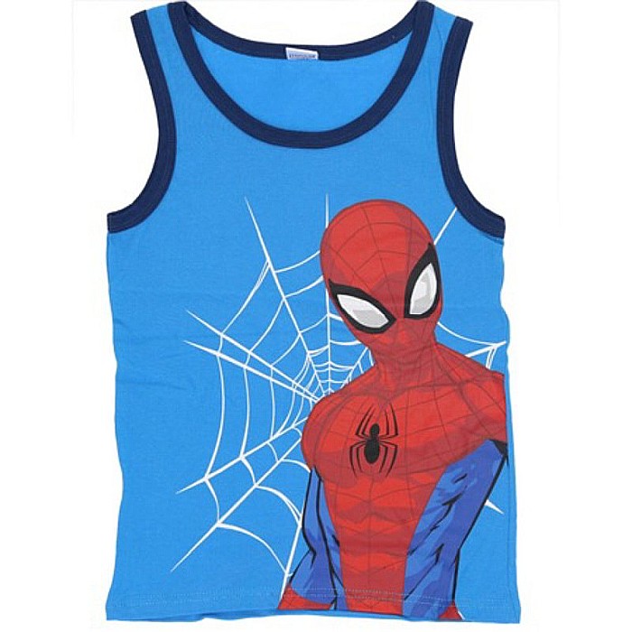 Set 2 maiouri băieți, albastru, 100% bumbac, Spiderman [3]