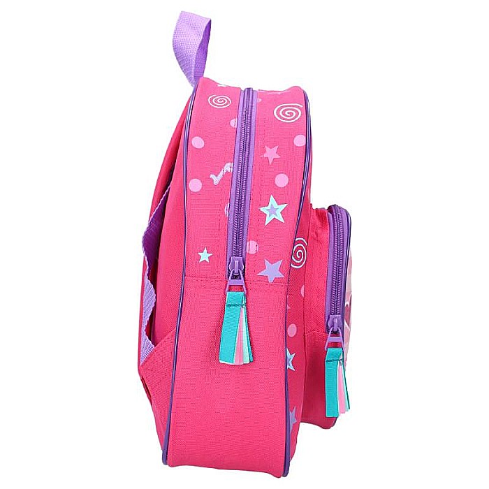 Rucsac multicolor cu 2 compartimente, 30x25x11 cm, Music and Dance, Peppa Pig [3]