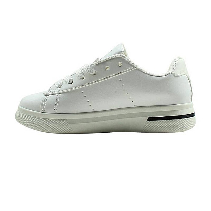 Pantofi sport din piele ecologică cu detalii holografice, alb, WH, Lee Cooper [2]