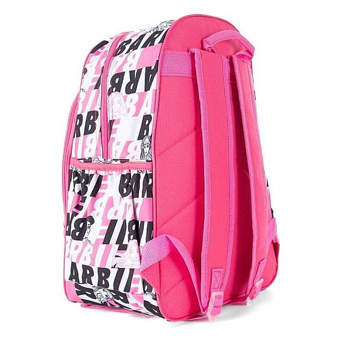 Ghiozdan ergonomic, cu două compartimente și două buzunare laterale, 40x27x15 cm, bretele ajustabile și întărite, multicolor, Barbie [2]