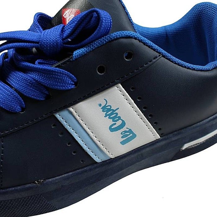 Pantofi sport din piele ecologică cu detalii holografice, albastru, NA, Lee Cooper [6]