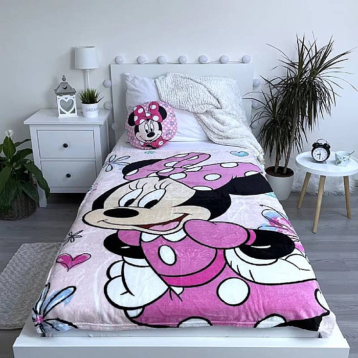 Pătură copii, Disney Minnie, Fleece, 100x150cm, Roz [3]