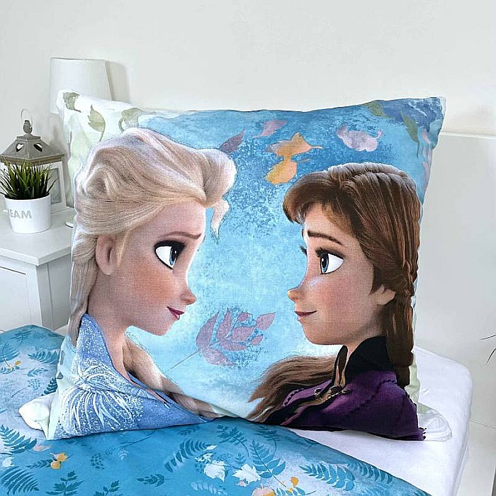 Set lenjerie pat copii, 100% bumbac, multicolor, 2 piese, 160×200 cm, 70×80, Family, Frozen [3]