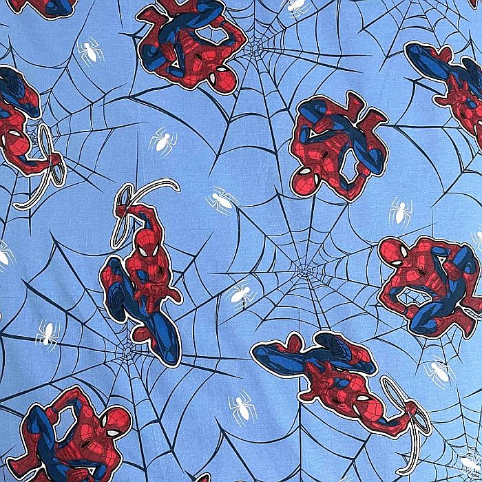 Set lenjerie pat copii, 100% bumbac, multicolor, 2 piese, 160×200 cm, 70×80, Blue08, Spiderman [5]