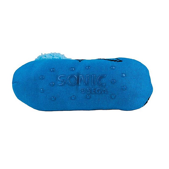Botoși de casă pufoși tip șosete Sonic Albastru [4]