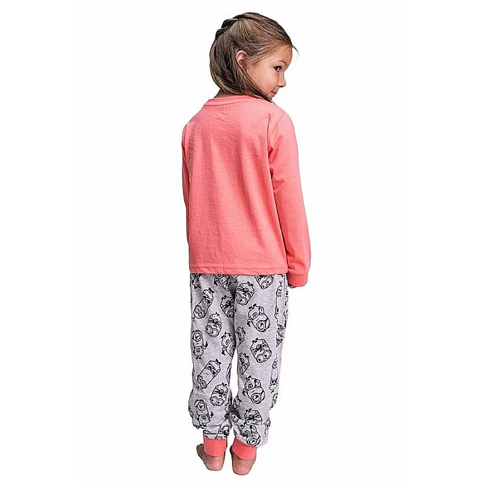 Pijamale copii Minions Roz/Gri [2]