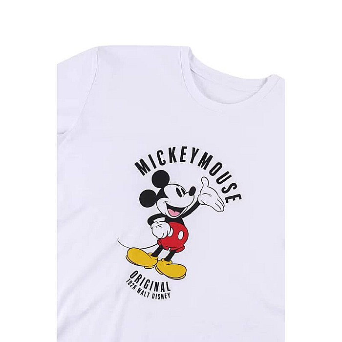 Tricou damă, alb, 100% bumbac, Mickey Mouse, Disney [3]