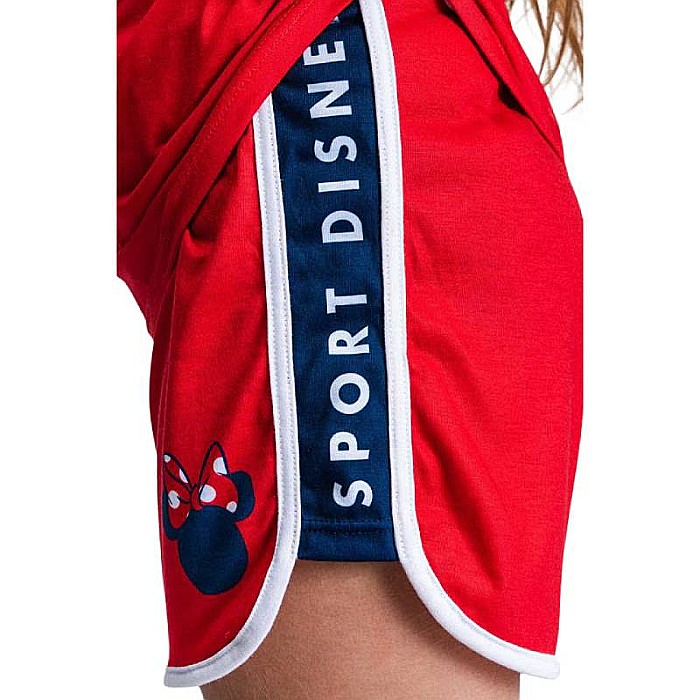 Set 2 piese, tricou și pantaloni scurți, roșu, Minnie Mouse, Disney [9]