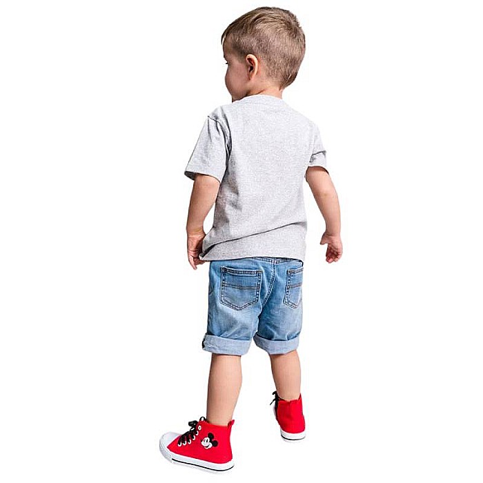 Tricou copii 100% bumbac, gri, Mickey Mouse, Disney [5]