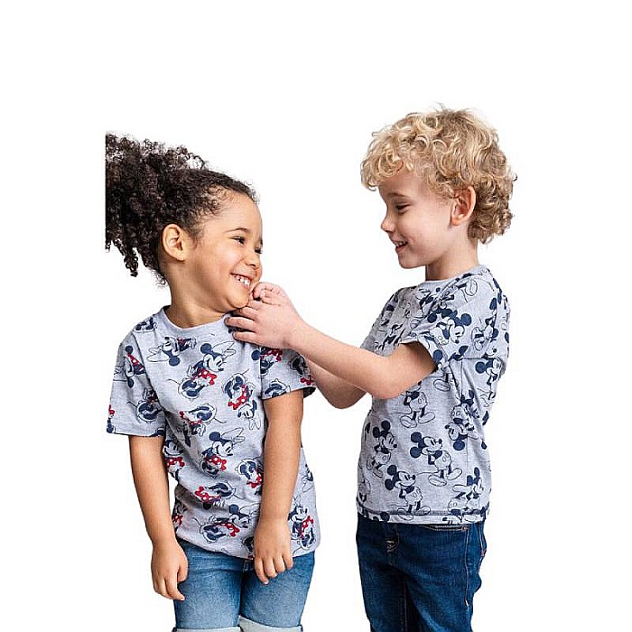 Tricou copii 100% bumbac, gri, Minnie Mouse, Disney [6]