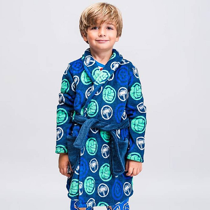 Halat baie cu glugă cocolino Avengers Bleumarin [3]
