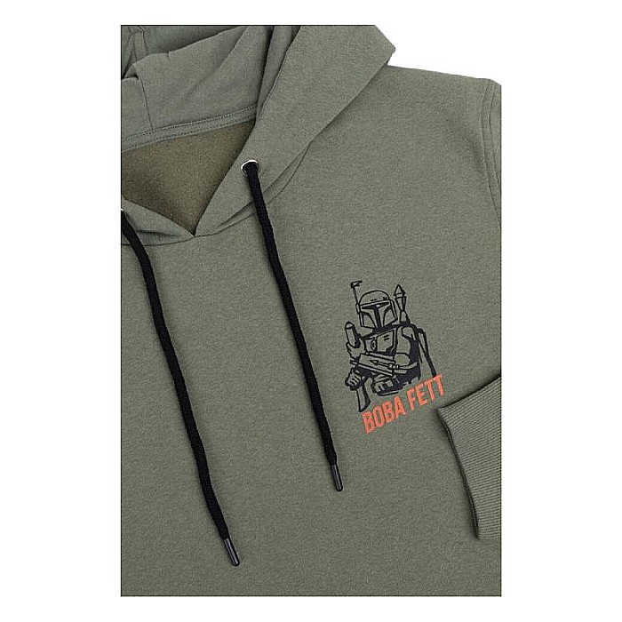 Hanorac bărbați cu glugă, 100% bumbac, verde, The Mandalorian [4]