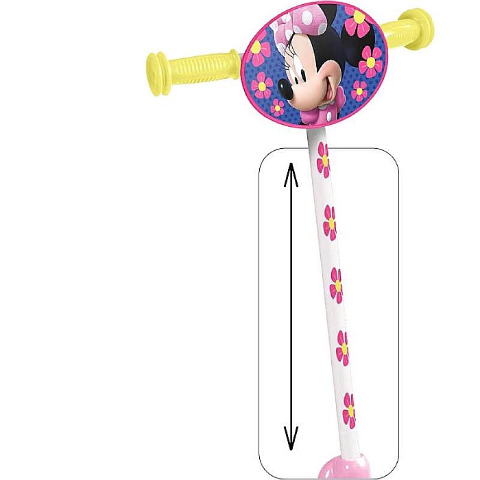 Trotinetă pentru fetițe cu 3 roți, multicolor, 2-5 ani, max 20 kg, ghidon reglabil, platformă antialunecare, Minnie Mouse [3]