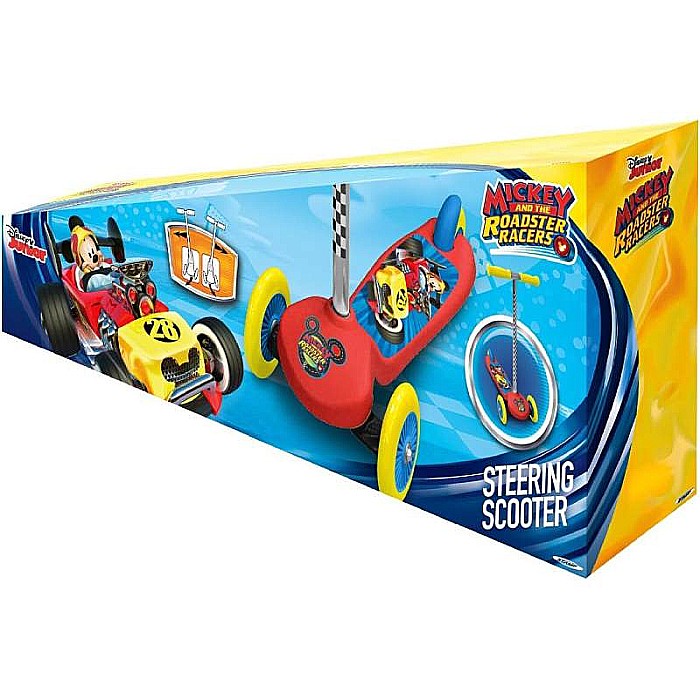 Trotinetă intuitivă cu 3 roți, multicolor, mânere confortabile, platformă antiderapantă, roți acoperite cu material PVC, frână posterioară cu piciorul, Mickey Mouse [2]