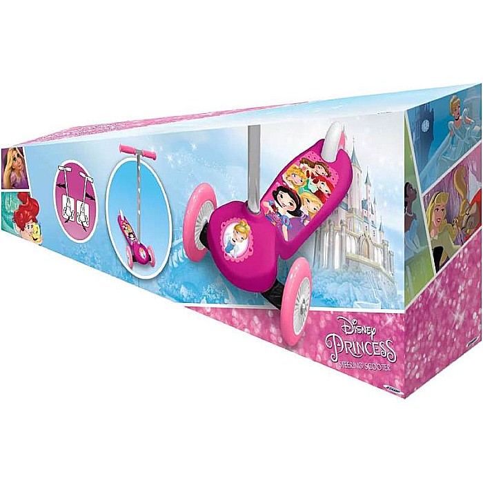 Trotinetă intuitivă cu 3 roți, multicolor, mânere confortabile, platformă antiderapantă, roți acoperite cu material PVC, frână posterioară cu piciorul, Princess, Disney [2]