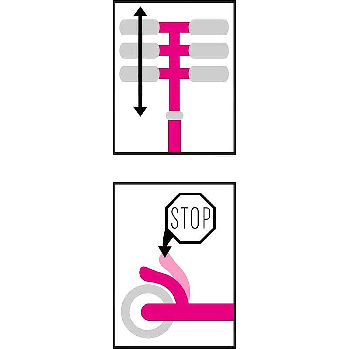Trotinetă pliabilă cu 2 roți 3 ani +, multicolor, ghidon ajustabil, mânere pliabile, platformă antiderapantă, frână posterioară cu piciorul, Barbie [4]