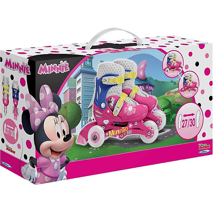 Role reglabile 2 în 1 pentru copii, multicolor, mărimea 27-30, Minnie Mouse [4]